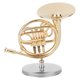 thumbnail image 1 of Cuerno Francés En Miniatura, Miniinstrumento Dorado Delicado, Adorno Decorativo Para Amantes De La Música, 1 of 7