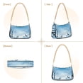 thumbnail image 2 of Deers Snow Trees BlueWomen Small Shoulder Bag Crossbody Tote Hobo Bags Purse Clutch Handbags with Chain Strap for Women, 2 of 7