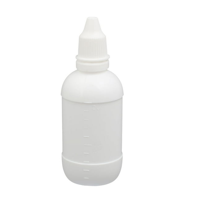 Unique Bargains 50ml PE Plastic Squeeze Dropper Dropping Bottle Container White