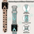 thumbnail image 6 of Engraved Band Compatible with Apple Watch Bands Ultra 3/2/1 49mm 46mm 45mm 44mm 42mm 41mm 40mm 38mm Women, Two-Tone Cute Soft Silicone Sport Strap for iWatch Series 11/10/9/8/7/6/5/4/3/SE/SE2/SE3, 6 of 6