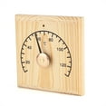 thumbnail image 4 of , Wooden  0 To 140 Degrees Celsius  Temperature Measurement With Black Pointer Easy Reading Wall Mounted Temperature  For  Room Accessories, 4 of 8