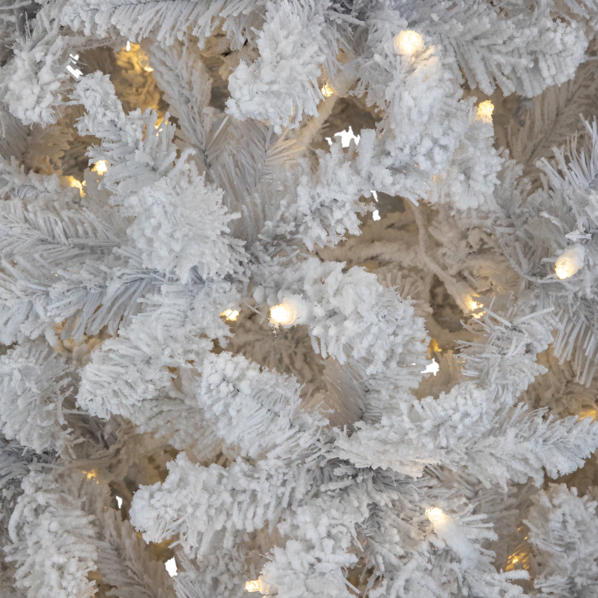 Northlight Clear LED White Prelit Slim Christmas Trees, 7.5'
