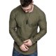 thumbnail image 2 of Camiseta ajustada de manga larga para hombre, camisa informal masculina con cuello redondo transpirable a la moda, 2 of 8