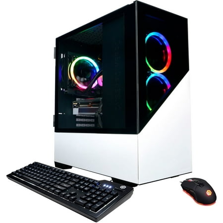 CyberPowerPC - Gamer Supreme Gaming Desktop - AMD Ryzen 7 5700 - 16GB Memory - AMD Radeon RX 6700 XT - 1TB SSD - White Computer PC