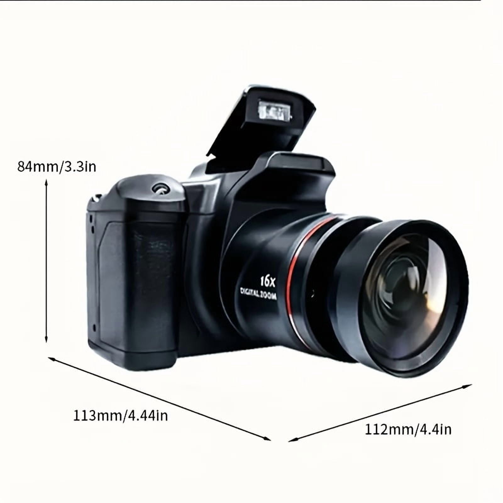 Digital Camera for Photography: 2.4" LCD, 16X Zoom, 1080P Vlog, 9.88mm Wide-Angle Lens, Easy to Use, Ideal Gift for Men and Women