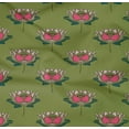 thumbnail image 4 of oneOone Organic Cotton Poplin Twill Fabric Lotus Block Print Fabric BTY 42 Inch Wide, 4 of 4