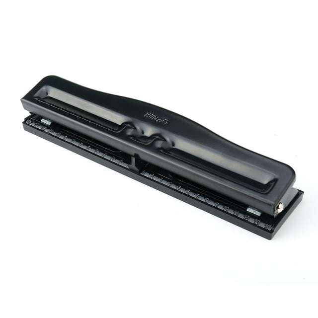 KW-triO Portable 3 Hole Punch Handheld Metal Hole Puncher 10 Sheet Capacity 7mm Aperture Paper
