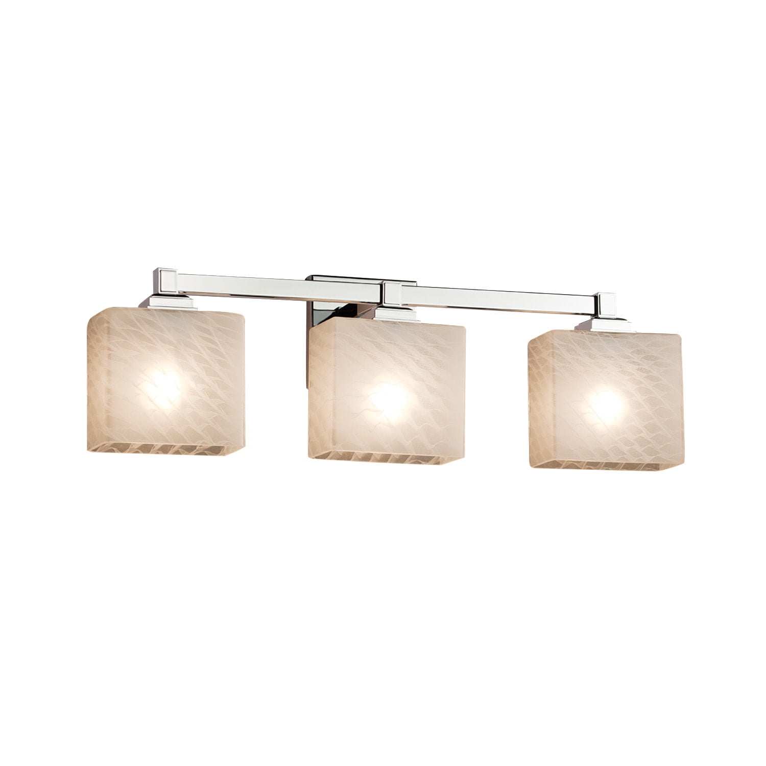 Justice Design Group Fsn-8433-55-Weve Fusion 23.5" Regency 3 Light Vanity  Light - Chrome - Walmart.com