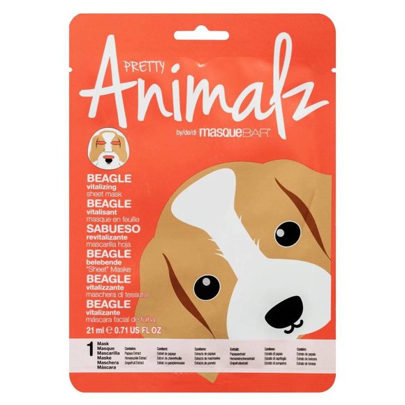 Pretty Animalz Beagle Masque en Feuille