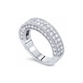 thumbnail image 3 of 1 1/10ct Pave Diamond Wedding Ring 14K White Gold, 3 of 4