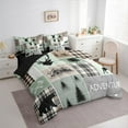 thumbnail image 7 of Manfei Rustic Camping Twin Bedding Sets 7-Piece for Kids, Bear Deer Animal Bedding Comforter Set, Farmhouse Patchwork Reversible Sheet Sets, Luxury Bedroom Decor, 7 of 7