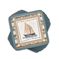 thumbnail image 2 of Pimpernel Set of 6 Coastal Breeze Coasters, 2 of 4