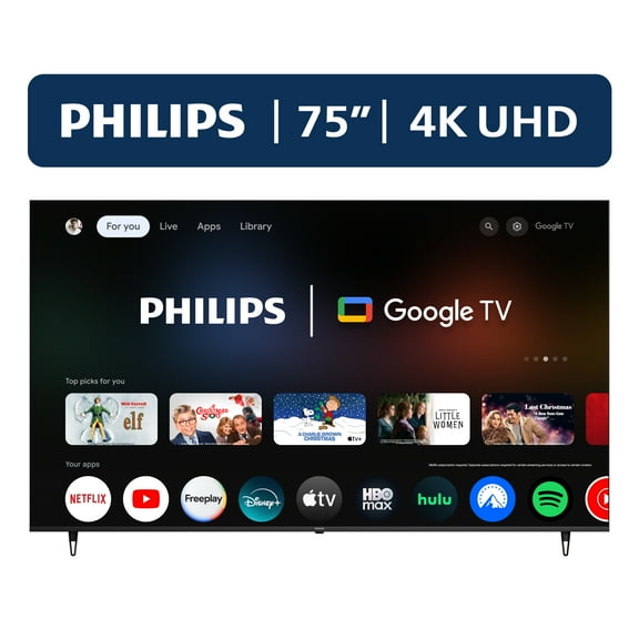 Philips 75" Class 4K Ultra HD (2160p) Google Smart LED TV (75PUL7552/F7)