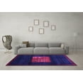 thumbnail image 3 of Ahgly Company Indoor Round Abstract Purple Contemporary Area Rugs, 7' Round, 3 of 4