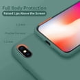 thumbnail image 3 of Designed for iPhone Xs Max Case, Silicone Ultra Slim Shockproof Protective Phone Case with [Soft Anti-Scratch Microfiber Lining], 6.5 inch, Midnight Green, 3 of 7