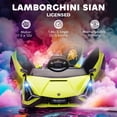 thumbnail image 4 of Aosom Compatible 12V Battery-powered Kids Electric Ride On Car Toy with Parental Remote Control Music Lights MP3 Green, 4 of 10