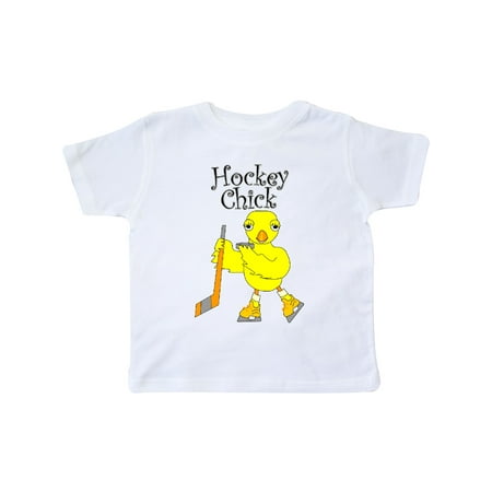 

Inktastic Hockey Chick text Gift Toddler Toddler Girl T-Shirt