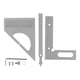 thumbnail image 2 of Escuadra Angular de Carpintería de Aleación de Aluminio, Transportador de Carpero 3d Ajustable de 0 A 180, Herramienta de Medició, 2 of 7