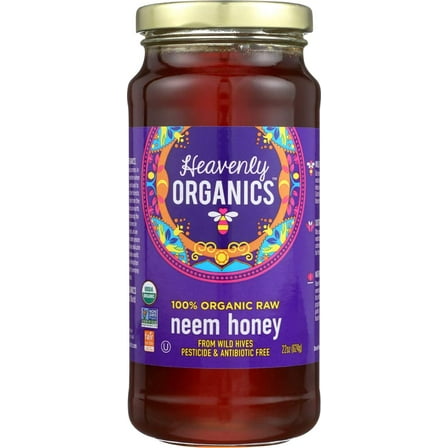 Pack of 6, Heavenly Organics Neem Honey, 22 oz