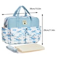 thumbnail image 2 of Bolso de Tocador Wdftyju Bolso de Pañales para Bebé Versátil con Cremallera Ballena Azul, 2 of 4