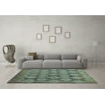 thumbnail image 3 of Ahgly Company Indoor Square Abstract Light Blue Modern Area Rugs, 7' Square, 3 of 4