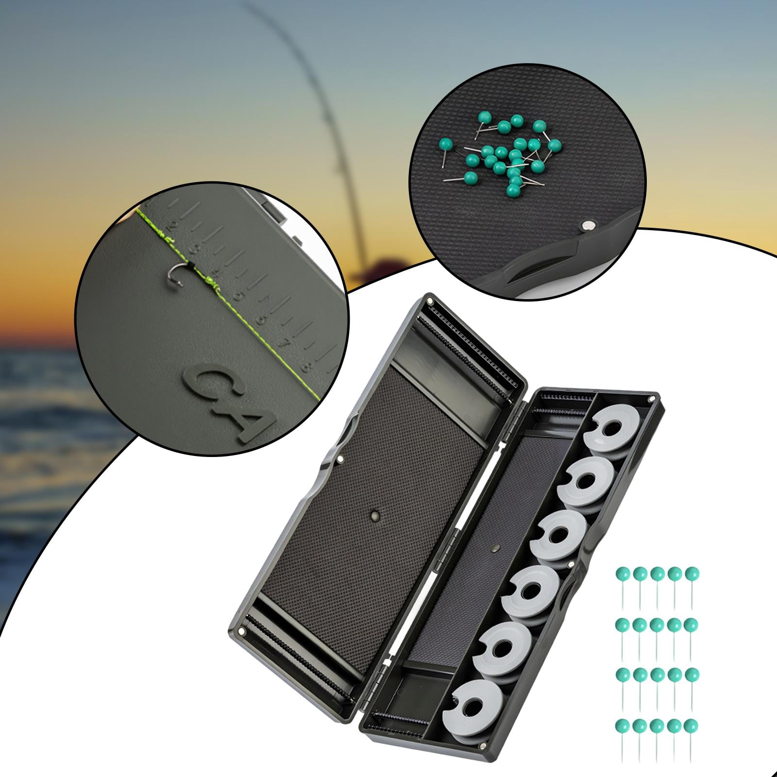 Wswqop Carp Fishing Rig Box Versatile Gear Organizer Fishing Hook Line Assembly Storage