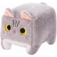 thumbnail image 1 of Cartoon Plush Toy Stuffed Animals Square Doll Grey Cat, 1 of 4