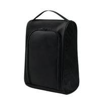 Washable Shoe Storage Bag 12.99x9.45in Reusable Travel Organizer - Polyester Zippered Dustproof Shoe Bags for Men Women (Black)​