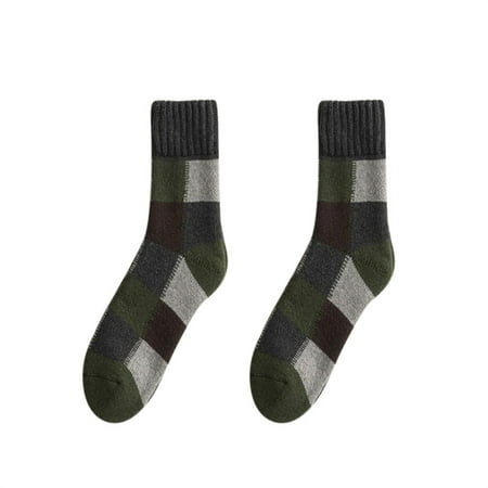 

ZRBYWB Mens Socks Ethnic Warm Wool Socks Thickening Socks Fashion Winter Socks Unisex Wool Socks