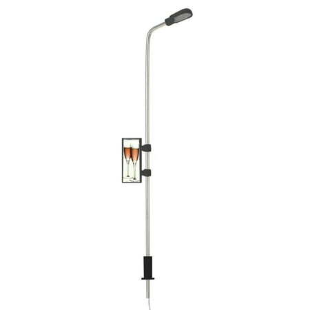20pcs Model White Street Lights Layout Lamppost Railway Train Garden Playground Scenery Led Lamp Lighting 1:150 Scale 90mm