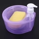 thumbnail image 2 of Dispensador automático de jabón líquido | Soporte para esponja de limpieza de cocina | Jabonera de cerámica con diseño decorativo | Jabonera portátil de encimera para baño y hogar, 2 of 4