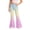 Navy-Sad, variant on Mnyotv Gradient Print Flared Leggings for Girls Casual High Waisted Sports Yoga Pants with Pockets Size 9-10 Year