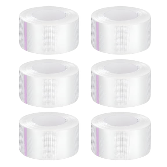 ACDANC 6 Rolls Medical Tape Pressure Sensitive Skin Tape Clear Surgical Tape PE Microporous First Aid Tape