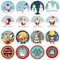 thumbnail image 2 of 500Pcs/Roll Attractive Label Sticker Widely Use Colorful Snowman Trees Cartoon Tag Decal for Home, 2 of 8