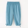 thumbnail image 2 of LYHaoo Lightweight Kids Long Pants For Boys And Girls Air Conditioning Sun Loose Fit Casual Trousers Boys Pants(Blue), 2 of 7