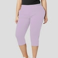 thumbnail image 2 of Pantalones cortos de yoga de 3/4 para mujer - Muy elásticos y cómodos - Estilo básico versátil para el gimnasio y el día a día, 2 of 4