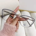 thumbnail image 4 of Gafas con montura estilo ojo de gato Vintage, gafas anti-luz azul, gafas planas finas con personalidad ultraligeras para mujer, 4 of 5