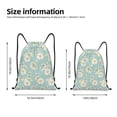 thumbnail image 2 of Sikiie Floral Daisy Drawstring Backpack Drawstring Bags, Draw String Back Bag for Sports, Gym, Travel, Swimming, Beach-Medium, 2 of 6