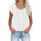 thumbnail image 1 of TaTaai Womens V-neck ruched sleeveless top, solid color, casual trendy, breathable durable, form-fitting yet comfortable, ideal for office casual & evening outings Gift, 1 of 8