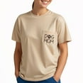 thumbnail image 6 of Dog Mom Embroidered Pocket T-Shirt, Dog Mom Embroidered T Shirt for Women, Funny Dog Mom Embroidery T-Shirt, 6 of 7