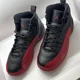 thumbnail image 2 of N I-K-E A i r-Jor-dan XII 12 RETRO GS BRED FLU GAME PLAYOFF BLACK RED 153265-002 6.5Y, 2 of 6