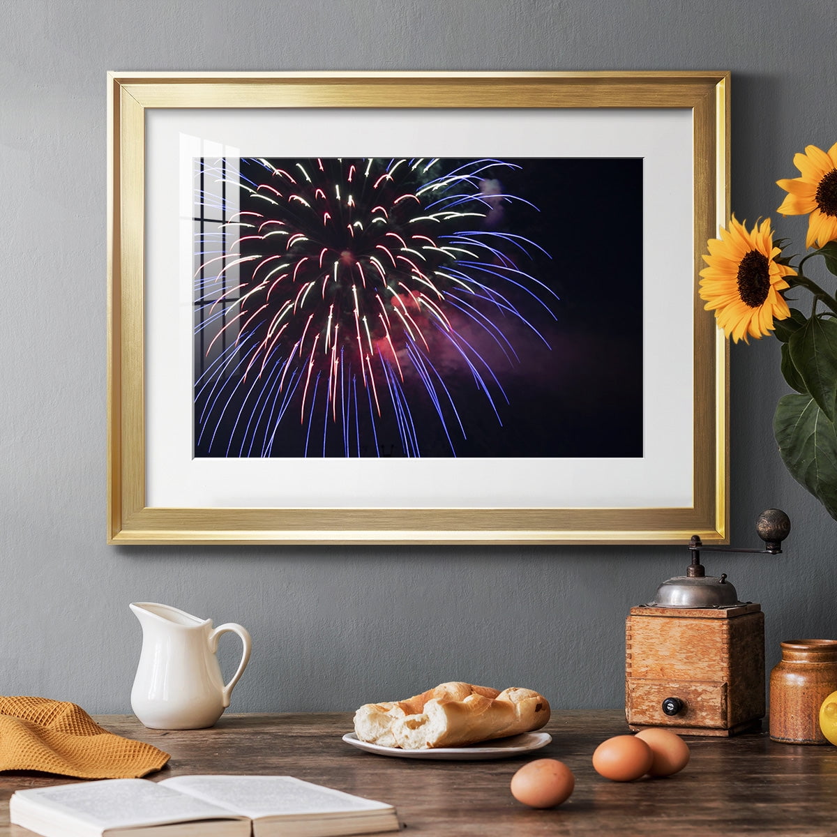 Sky Flower Premium Framed Print - Ready to Hang