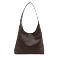 thumbnail image 3 of Leather Tote Bag for Women Top-Handle Shoulder Bag Large Capacity (Coffee One Size), 3 of 3