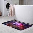 thumbnail image 6 of Purple Nebula in Outer Space Elements Bath Rugs 16x24 Inch Non Slip Bath Mat Quick Dry Absorbent Thin Bath Rug Fit Under Door Washable Bath Floor Rugs for Bathroom Bathtub Sink,Multi 10, 6 of 6