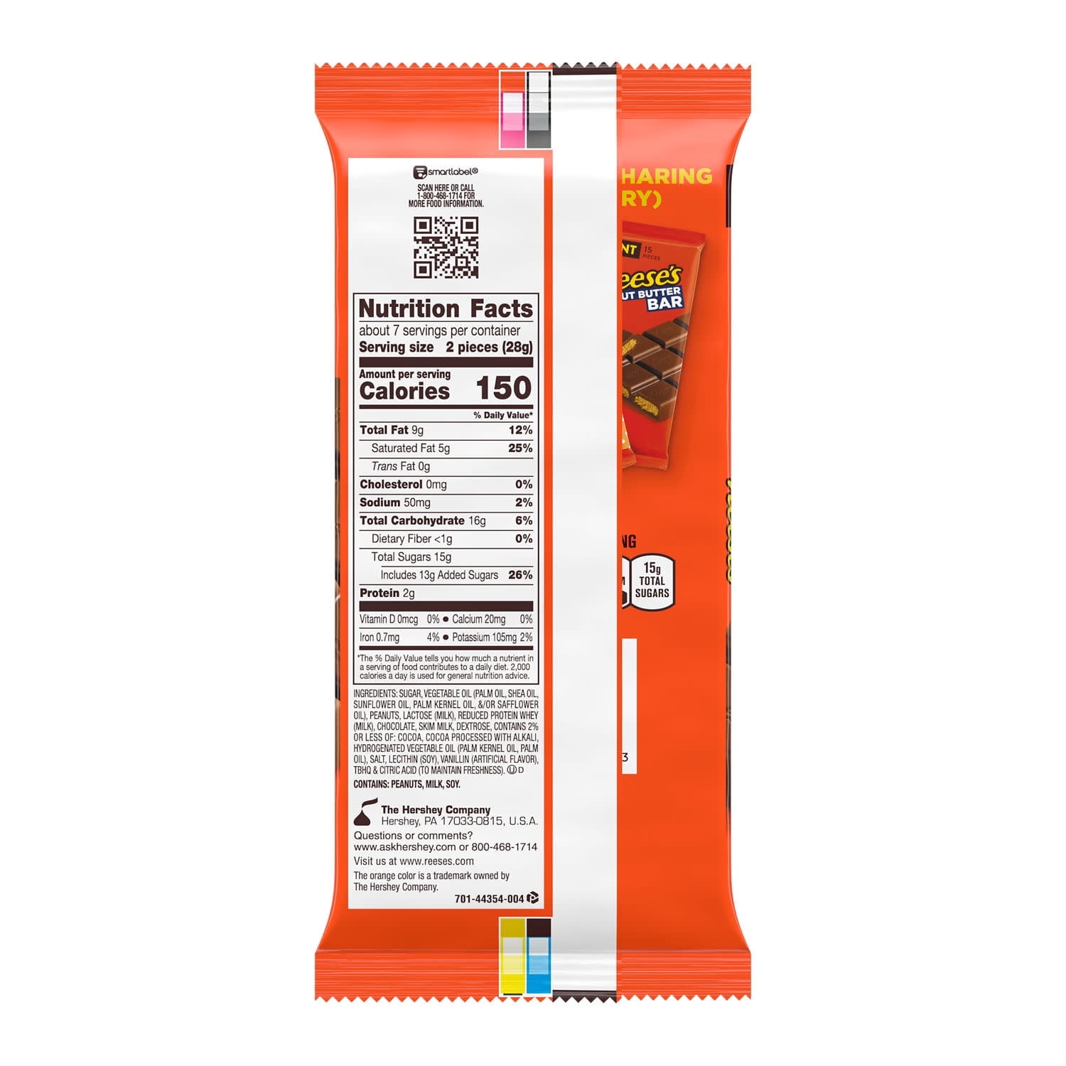 Reese's Chocolate Peanut Butter Creme Giant Bar 7.37 oz Candy, With Olive Green Bowl