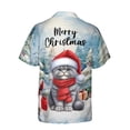 thumbnail image 2 of Merry Christmas Scottish Fold Enjoys Catmas Winter Xmas Holiday Hawaiian Shirt Breathable Summer Unisex Merch Cat Lover Kitten Owner Gifts - 02022, 2 of 6
