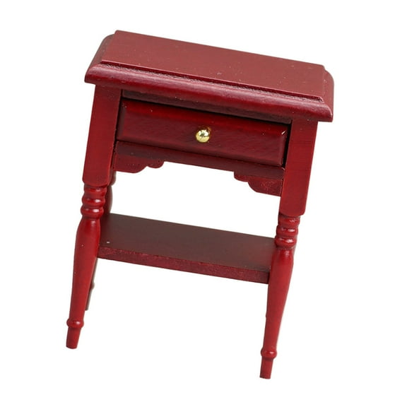 Bedside Table Wooden: Vintage Miniature Bedside Table Night Table Furniture