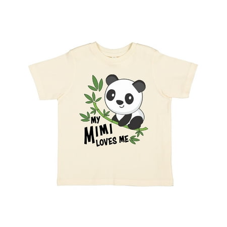

Inktastic My Mimi Loves Me- cute panda Gift Toddler Boy or Toddler Girl T-Shirt