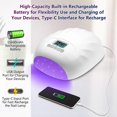thumbnail image 4 of 802Pro Nail Polish Baking Lamp 78W Quick-Drying Nail Art Light Therapy Nail Polish Curing Lamp, 4 of 5