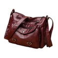 thumbnail image 1 of Bolso de hombro para mujer, bandolera, bandolera, bandolera ajustable, bolso de mano sencillo Rojo, 1 of 9